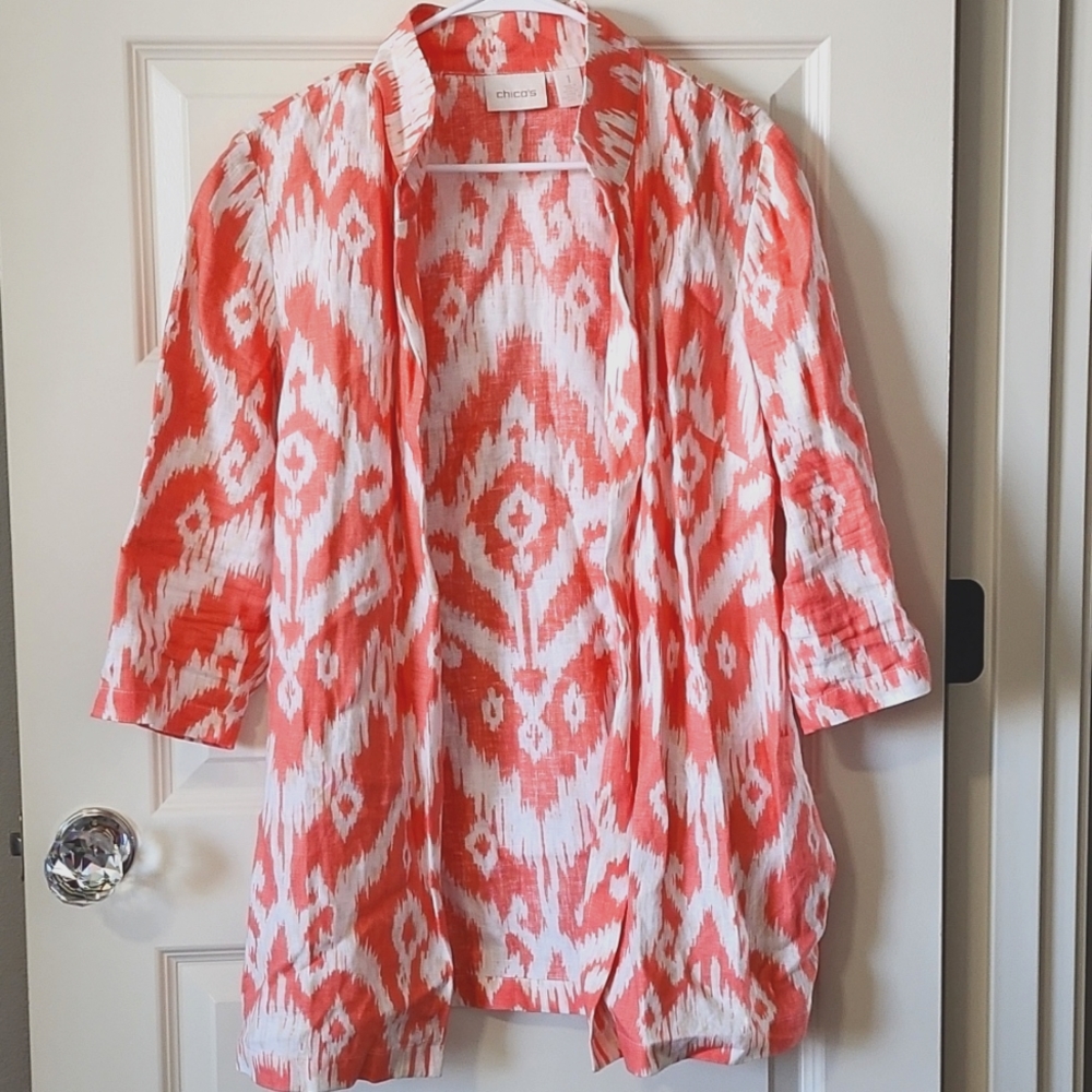 Chicos Linen Jacket